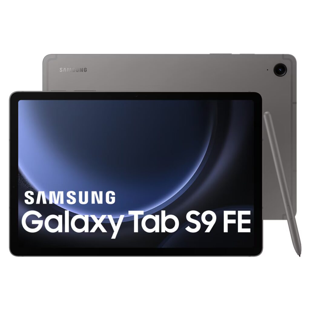 학생용 태블릿 Galaxy Tab S9 FE 태블릿과 S펜 함께한 모습