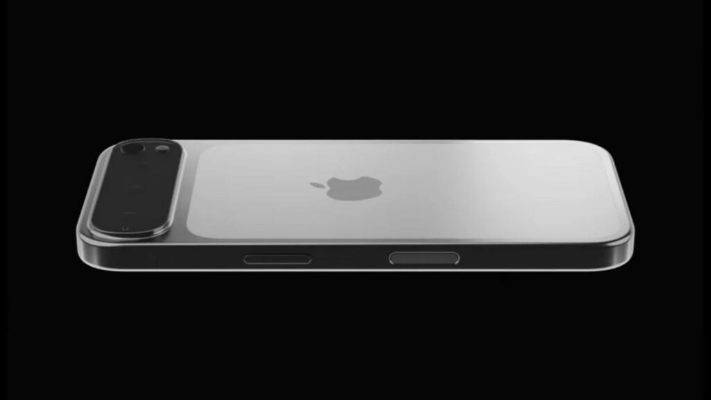 iPhone 17 Pro Max 가로형 트리플 카메라 바 렌더링