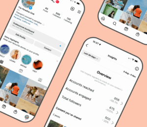 Instagram Professional Dashboard 및 인사이트 요약 화면