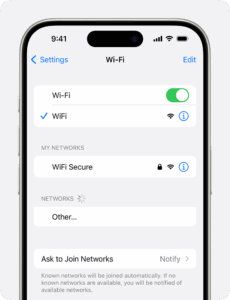 ios 18 와이파이 설정