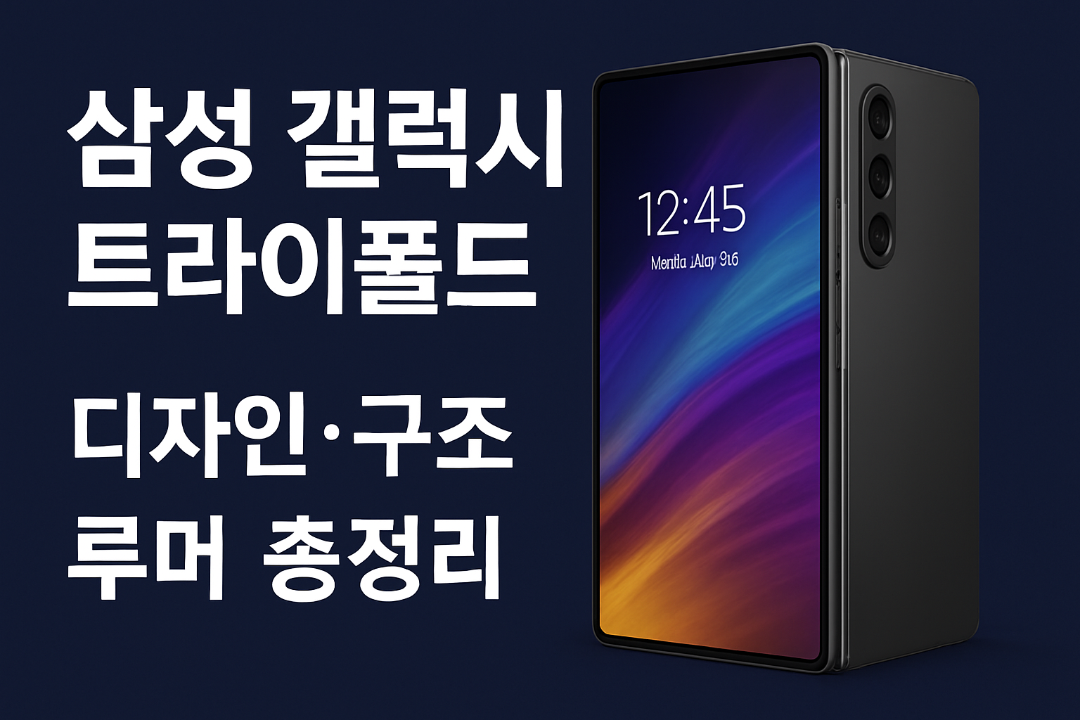 갤럭시 트라이폴드 디자인 대표이미지