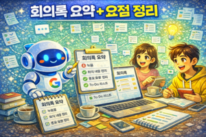 제미나이 회의록 요약 대표이미지