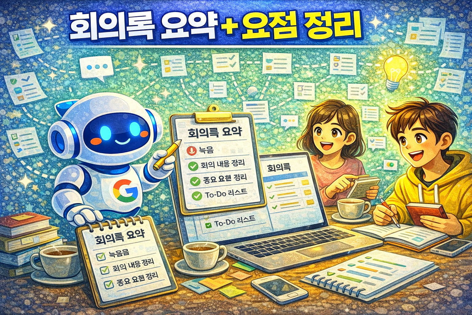 제미나이 회의록 요약 대표이미지