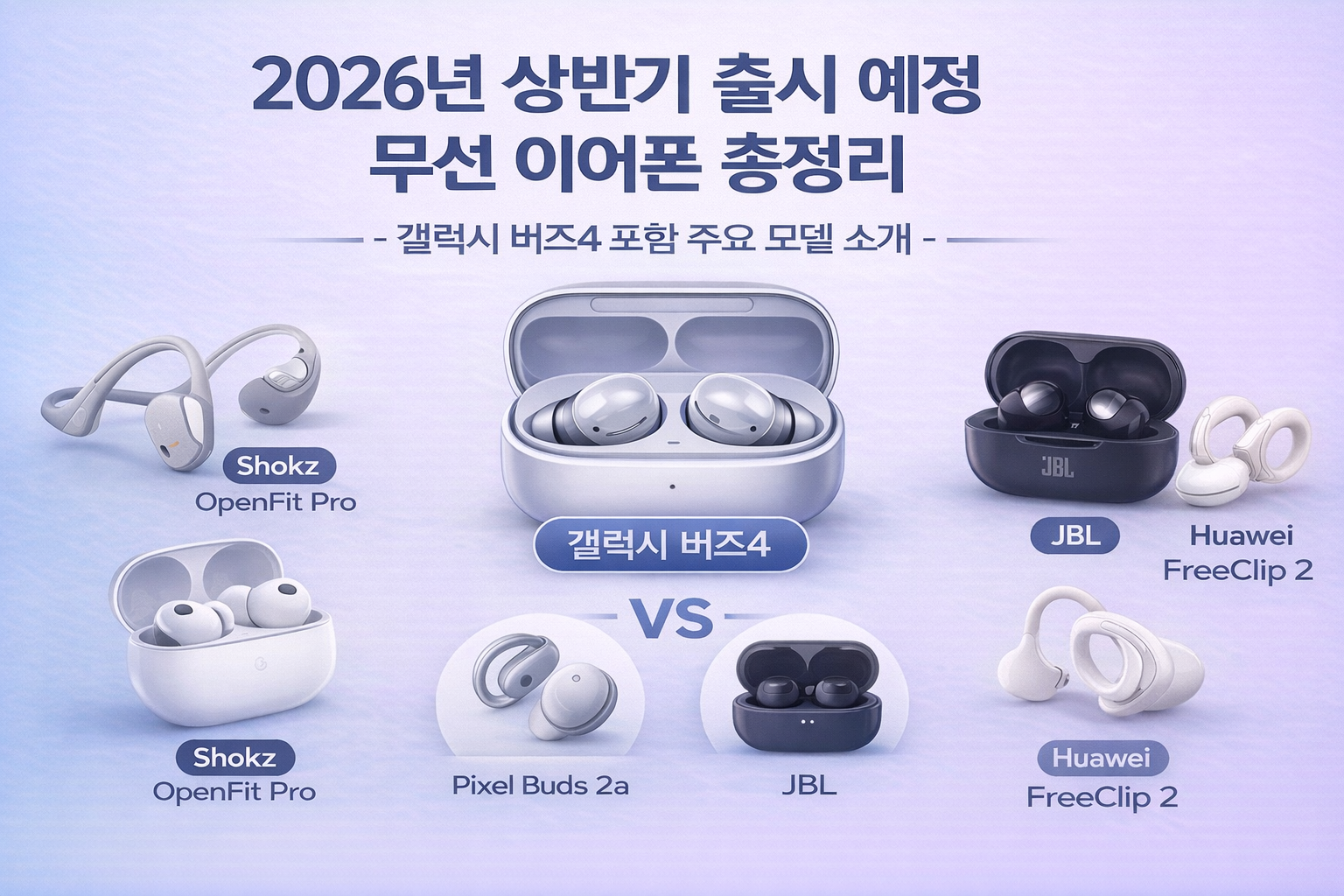 2026년 무선 이어폰 대표이미지