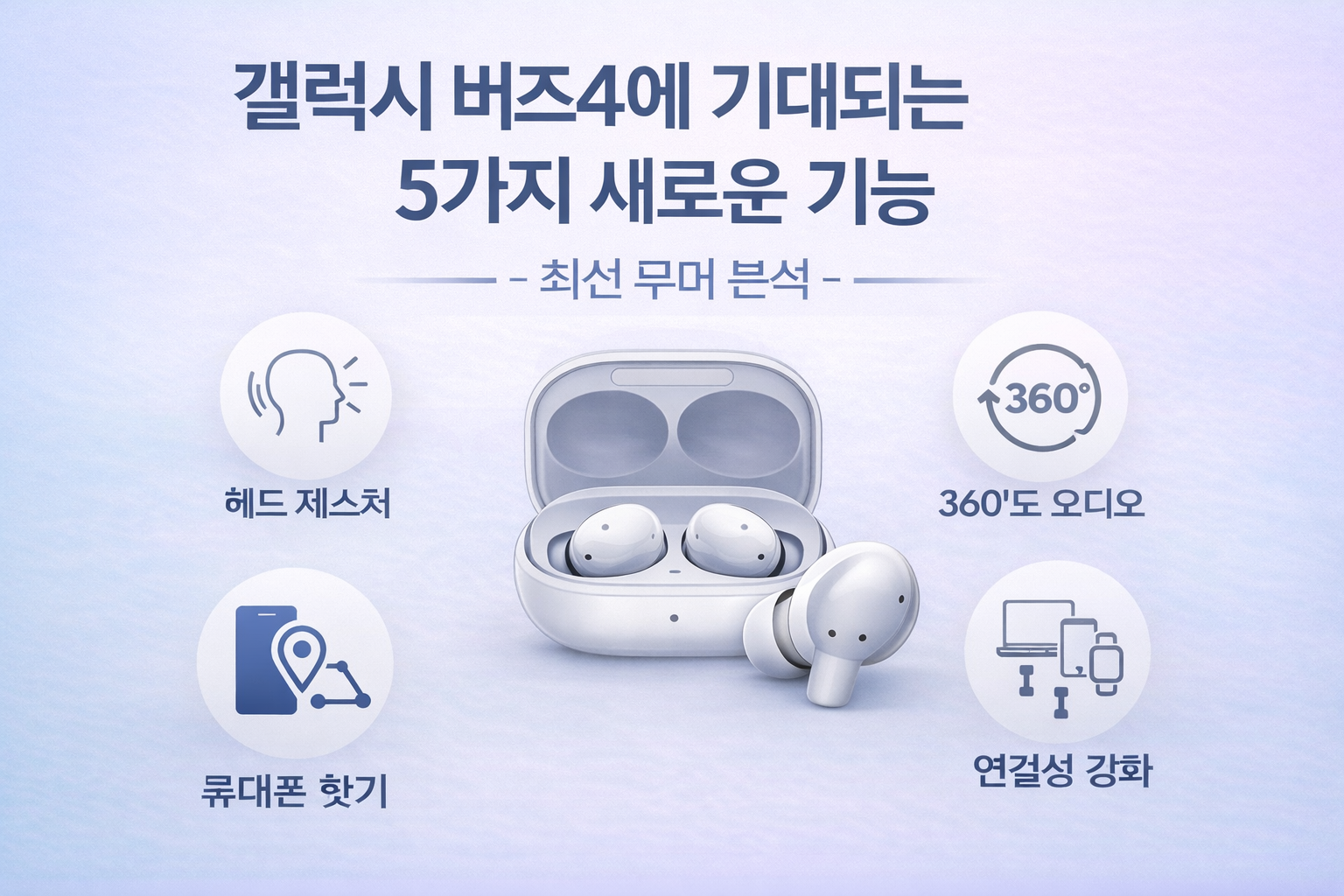 갤럭시 버즈4 기능 대표이미지