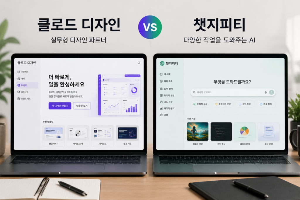 클로드 디자인 vs 챗지피티
