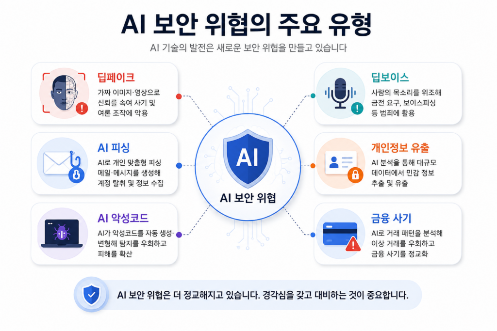 AI 보안 위협의 주요 유형