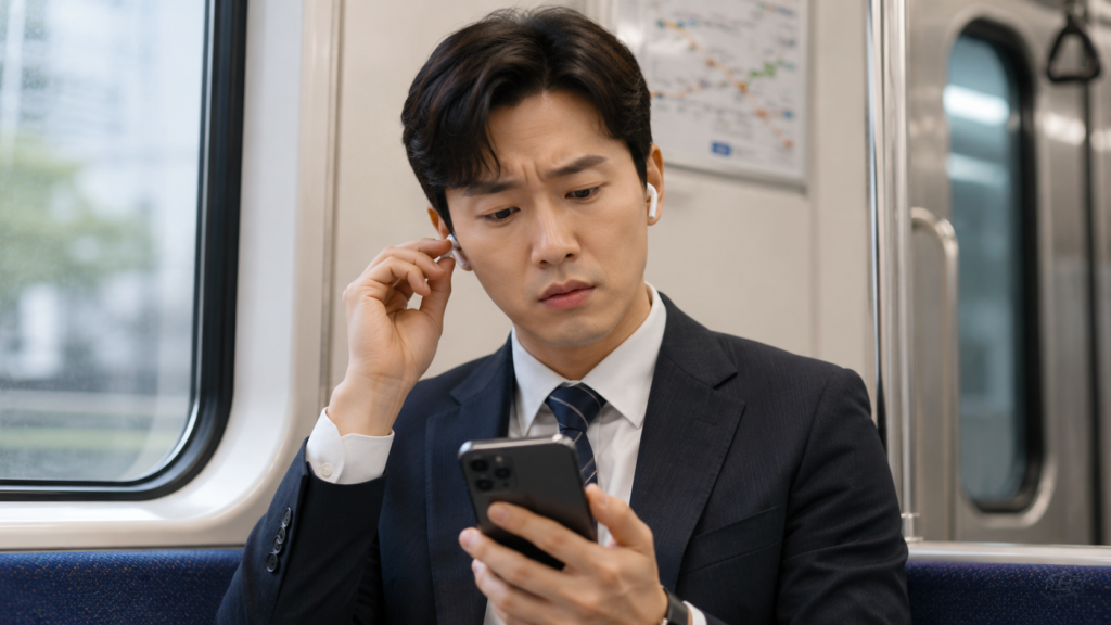 에어팟 한쪽만 들림 문제 이미지