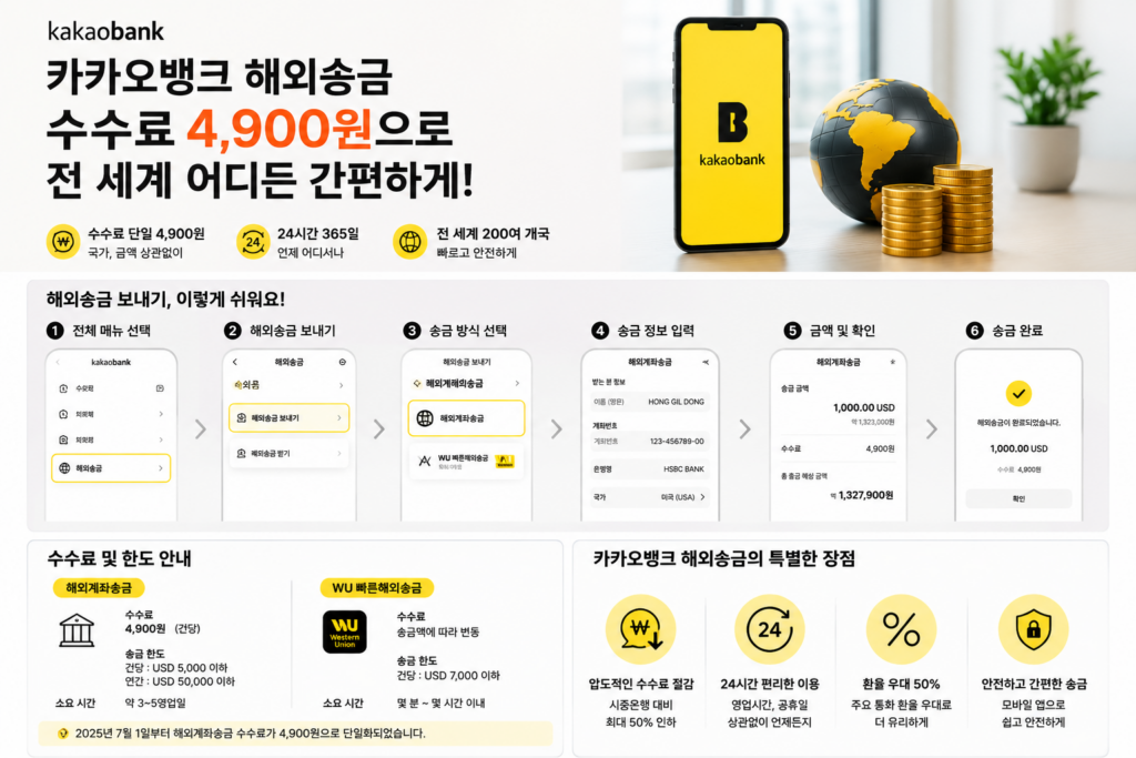 카카오뱅크 송금 인포그래픽